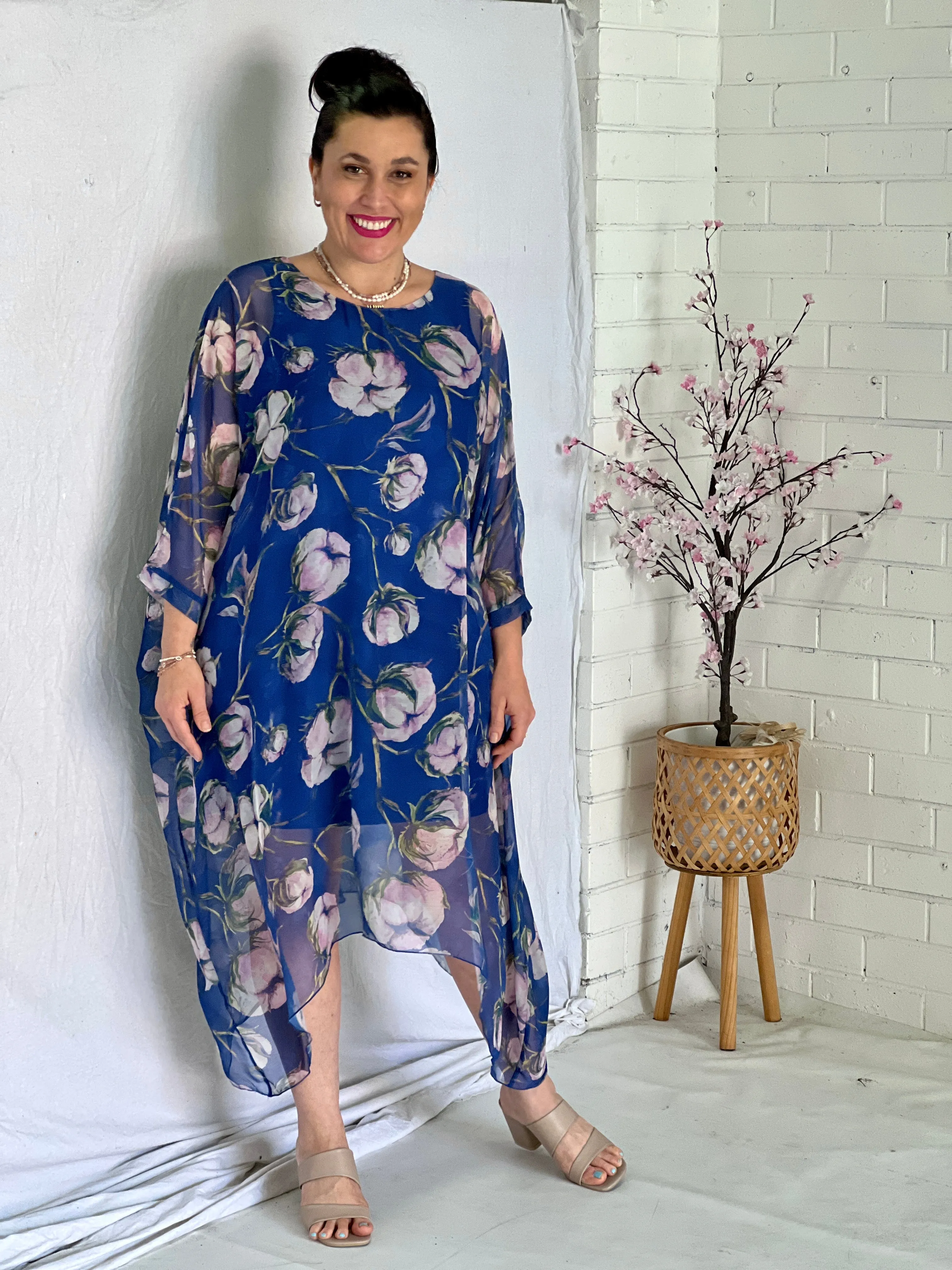 Xia Blue Floral Dress