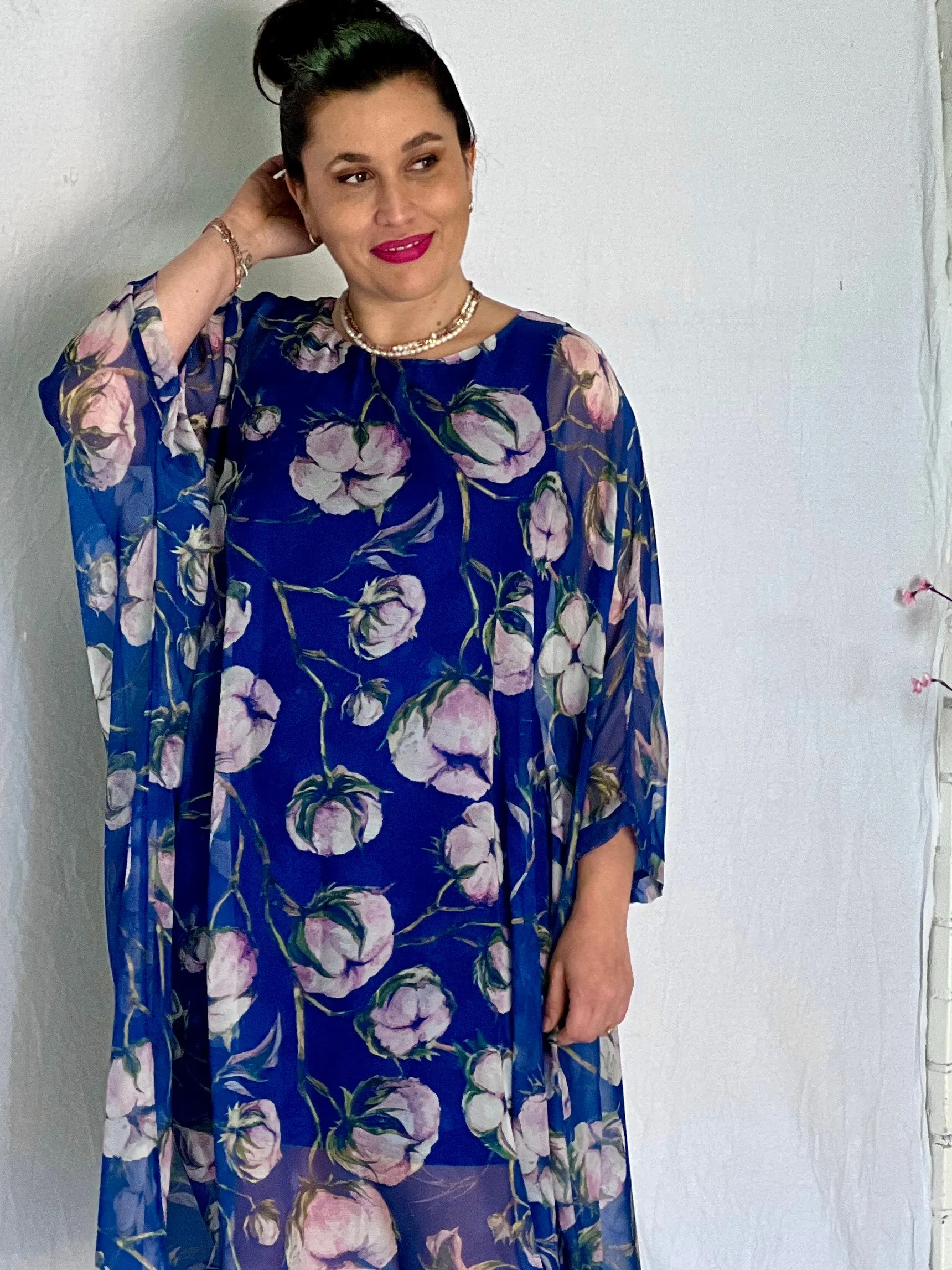 Xia Blue Floral Dress